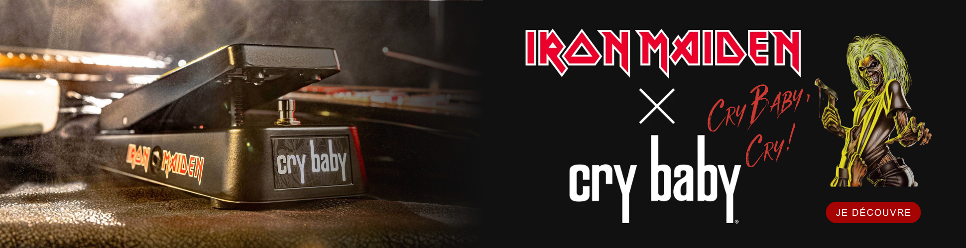 Découvrez la Dunlop Iron Maiden Cry Baby !